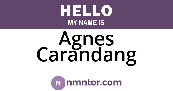 Agnes Carandang
