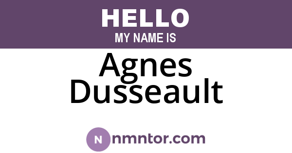 Agnes Dusseault