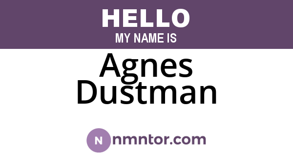Agnes Dustman