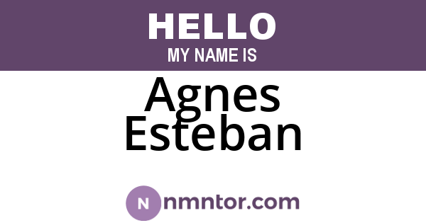 Agnes Esteban