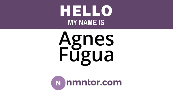 Agnes Fugua