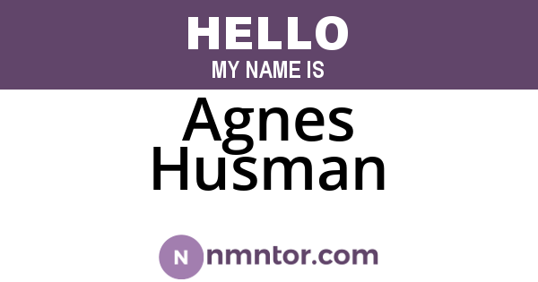 Agnes Husman