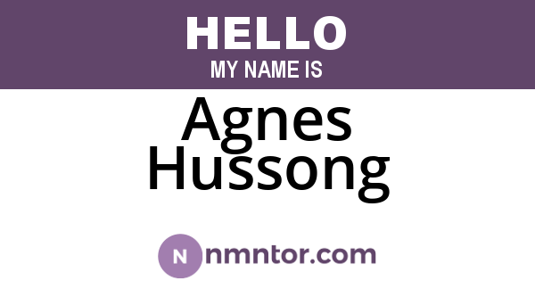 Agnes Hussong