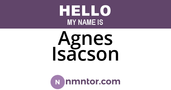 Agnes Isacson