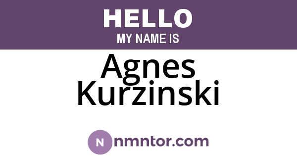 Agnes Kurzinski