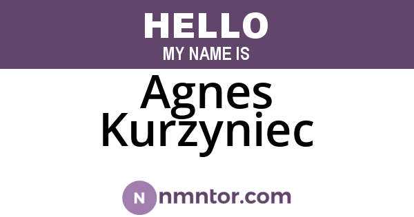 Agnes Kurzyniec