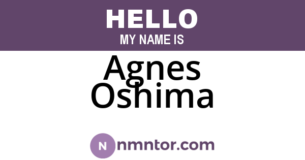 Agnes Oshima