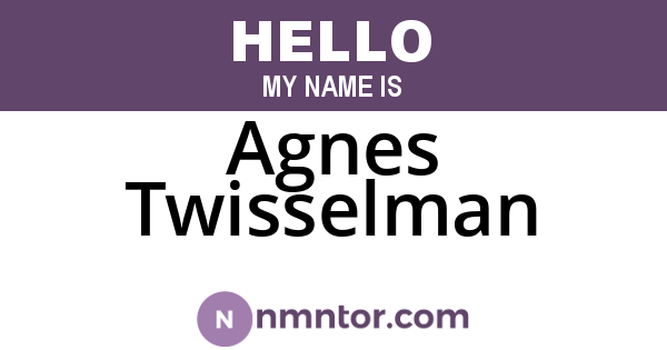 Agnes Twisselman