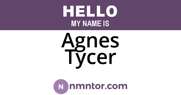 Agnes Tycer