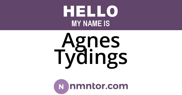 Agnes Tydings