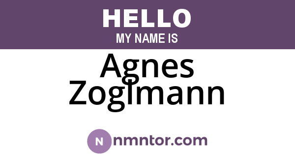 Agnes Zoglmann