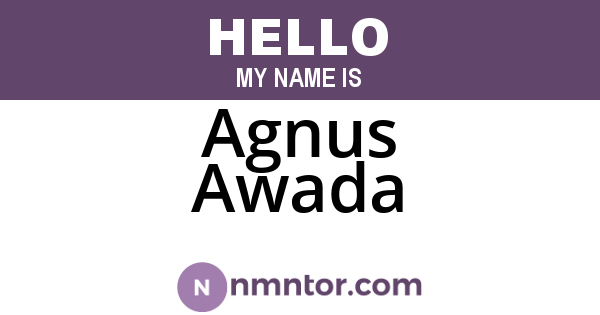 Agnus Awada