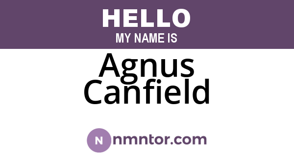 Agnus Canfield
