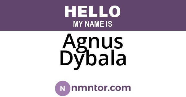 Agnus Dybala