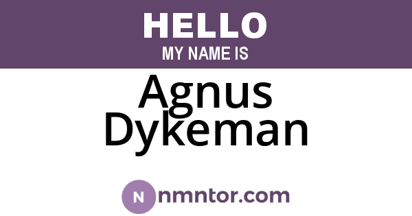 Agnus Dykeman