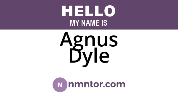 Agnus Dyle