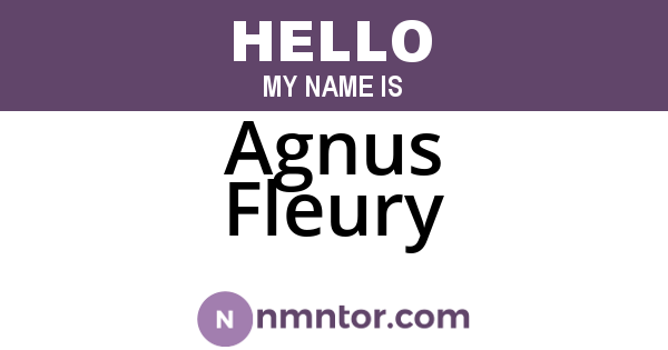 Agnus Fleury