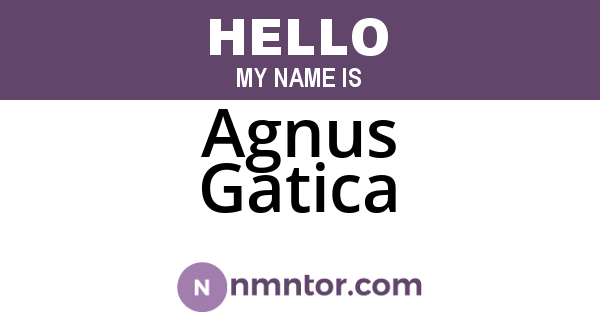 Agnus Gatica