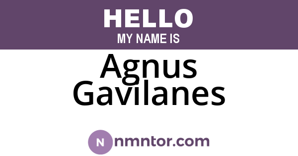 Agnus Gavilanes