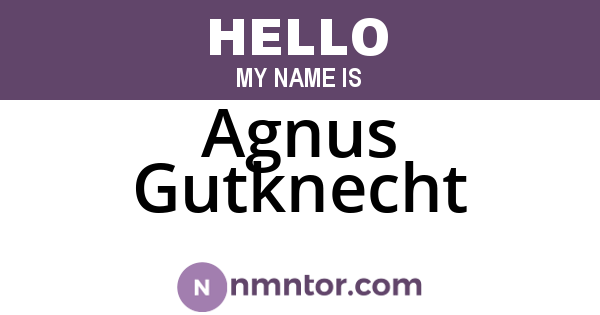 Agnus Gutknecht