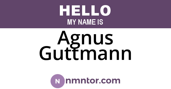 Agnus Guttmann