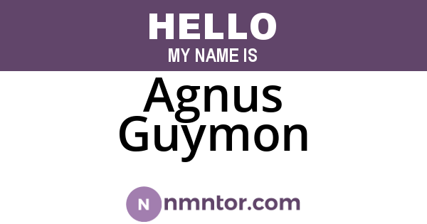 Agnus Guymon