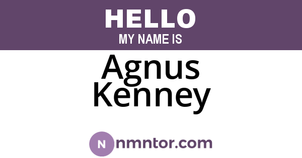 Agnus Kenney