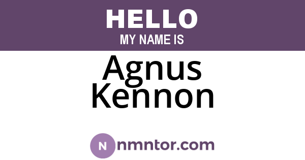Agnus Kennon