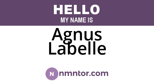 Agnus Labelle