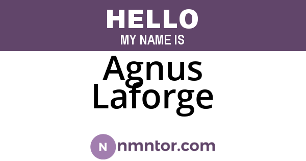 Agnus Laforge