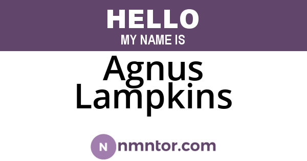 Agnus Lampkins
