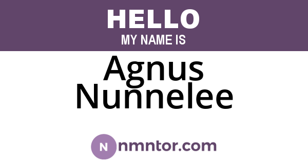 Agnus Nunnelee