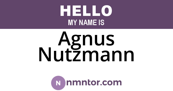 Agnus Nutzmann