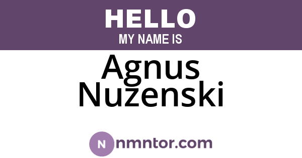 Agnus Nuzenski