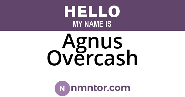 Agnus Overcash