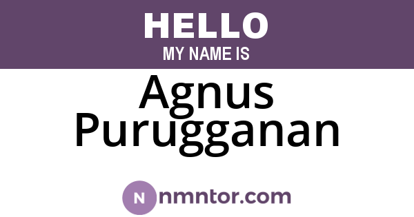 Agnus Purugganan