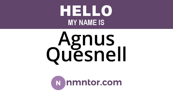 Agnus Quesnell