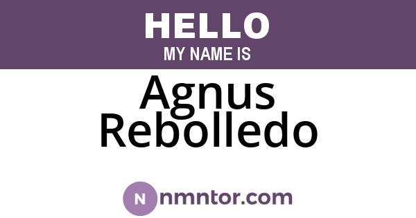 Agnus Rebolledo