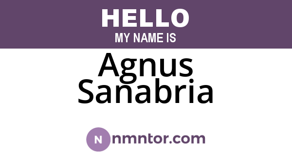 Agnus Sanabria