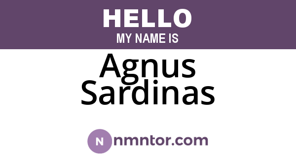 Agnus Sardinas