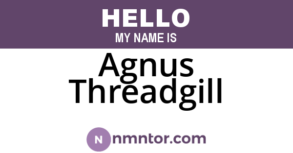 Agnus Threadgill