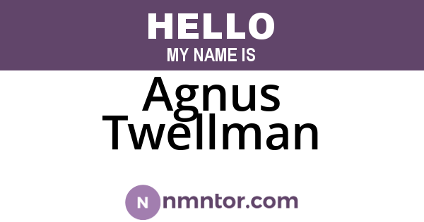 Agnus Twellman
