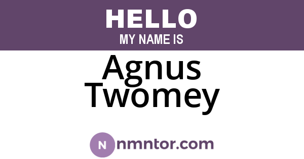 Agnus Twomey
