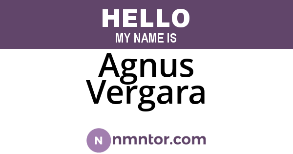 Agnus Vergara