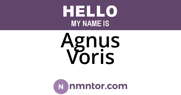 Agnus Voris
