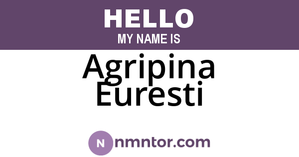 Agripina Euresti