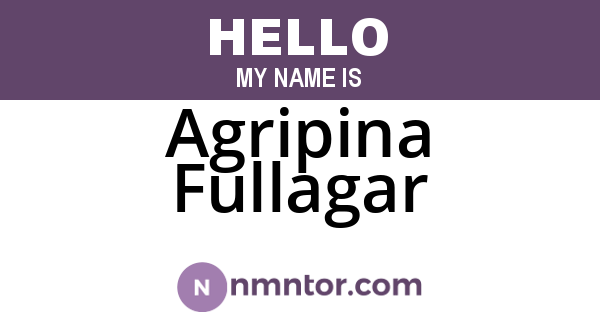 Agripina Fullagar
