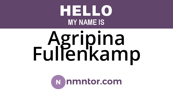 Agripina Fullenkamp