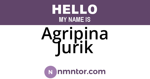 Agripina Jurik