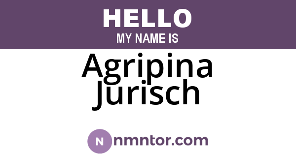 Agripina Jurisch